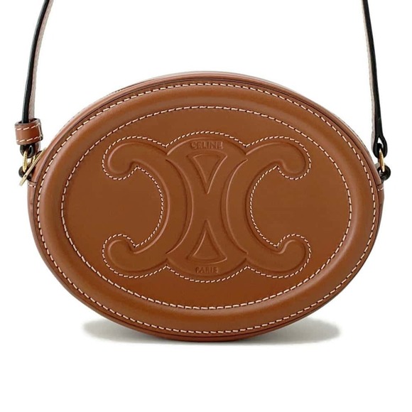 Celine Handbags - Celine Shoulder Bag Oval Purse Cuile Triomphe Pochette